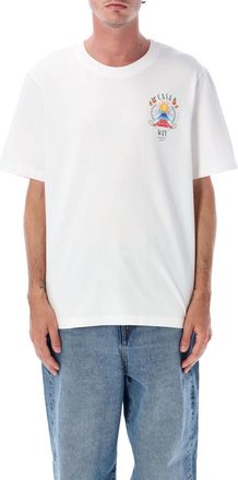 Casablanca White Crewneck Printed T-Shirt