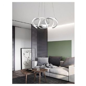 Trade Shop Trade Shop Traesio - Trade Shop - Lampadario A Sospensione 78 Watt Led Spirale 2.0 Bianco Luce Fredda 6500k Lp-11b
