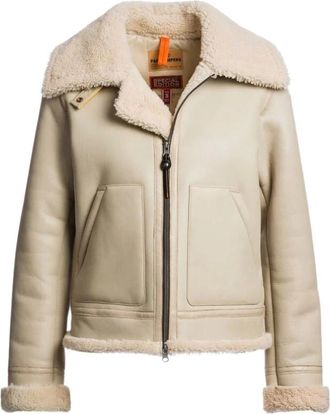 Parajumpers Gialean Special Shearling Jacket - Dames - Jassen - Beige - Maat: S Zijde