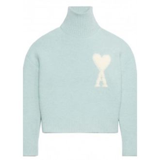 Ami Dames, Truien, Blauw, Maat: XS