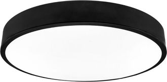 OEM L&aacute;mpara De Techo Redonda Led 36w Negra 40cm