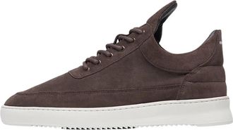 Filling Pieces Low Top Suede Brown - Heren - Sneakers - Bruin - 46 EU - Schoenen