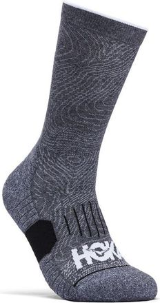 Hoka One One Run 3-Pack Crew Socks in White /Black /Grey at Nordstrom, Size Large