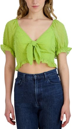 BCBGeneration [Womens Clip Dot Knot Front Crop Top]