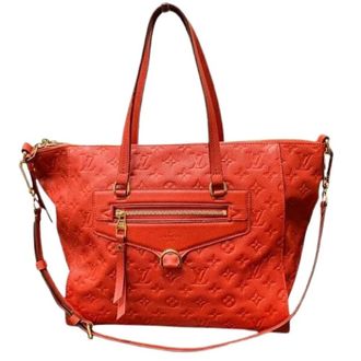 Louis Vuitton Pre-owned Tote Bags, female, Red, Size: ONE SIZE Pre-owned Lumineuse PM Monogram Empreinte Tote Bag