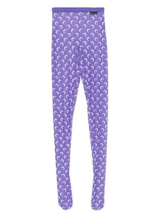 Marine Serre Leggings a fantasia - Viola