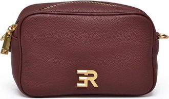 Ermanno Scervino Amelia Shoulder Bag In Textured Red Cowhide Leather