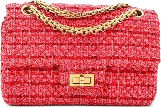 Chanel Reissue 2.55 Flap Bag Quilted Tweed Mini crossbody bag - Roze