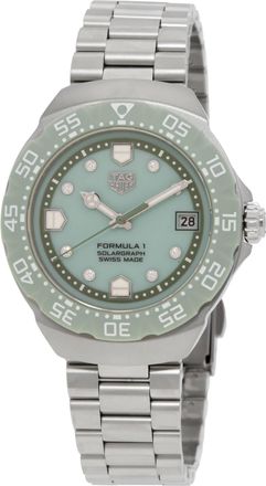 Tag Heuer Limited Edition Formula 1 Solargraph Diamond Green Dial Watch WBY111B.BA0042