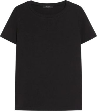 Max Mara Zwart Jersey Stretch T-shirt Multib - Dames - T-shirts - Zwart - XS - Katoen - Tops