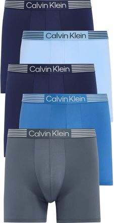 Calvin Klein 5-Pack Iron Flex Boxer Briefs in Blue Multi at Nordstrom Rack, Size X-Large