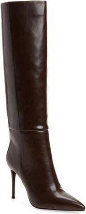 Jeffrey Campbell Arsen Knee High Stiletto Boot in Dark Brown Crinkle at Nordstrom Rack, Size 10