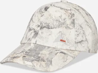 Roa Wrangler Washed Pattern Denim 6 Panel Cap Owl Light Camo
