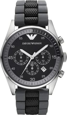 Emporio Armani Sportivo Chronograph - Heren - Horloges - Grijs - ONE Size - Accessoires