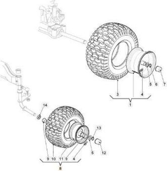 STIGA Sports Rueda Delantera Clm-kend16k500e2wd Original Stiga - 382680100/0