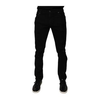 Dolce & Gabbana Hombre, Vaqueros, Negro, Talla: L