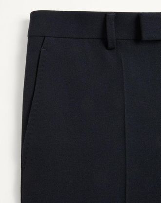 Valentino Pantalone In Gabardina Di Lana Uomo NAVY 44