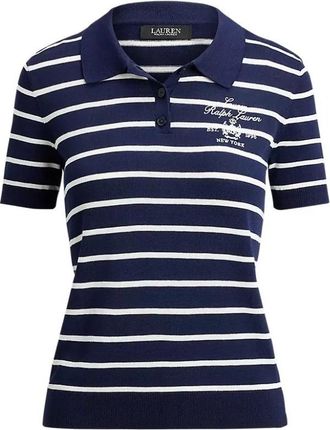 Ralph Lauren Polo Shirt - Dames - Polos - Blauw - M - Katoen - Tops