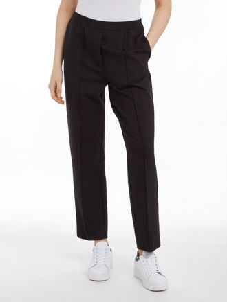 Tommy Hilfiger Chinohose TOMMY HILFIGER, Damen, Gr. 34, N-Gr, schwarz, Obermaterial: 74% Viskose, 22% Polyamid, 4% Elasthan, regular fit normal, Hosen Chinohose