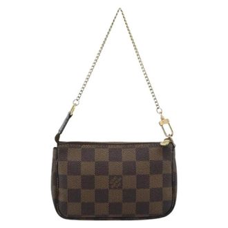 Louis Vuitton Pre-owned Mini Bag - Dames - Pre-owned - Bruin - Maat: ONE Size Leer