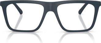 Emporio Armani Clip-On Zonnebril - Heren - Brillen - Blauw - 56 MM - Accessoires