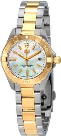 Tag Heuer Aquaracer White Mother of Pearl Dial Ladies Watch WBD1420.BB0321