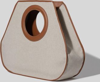 Hereu Roda L Canvas Tote Bag In Beige/ Tan