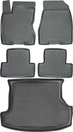 OEM Juego De Alfombrillas Para Coche Y Maletero Para Nissan X-trail T31 Suv (2006-2014)