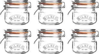 Kilner Kilner Square Clip Top Jars 17Oz