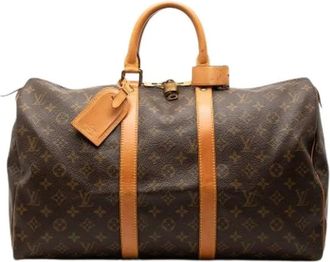 Louis Vuitton Pre-owned Weekend Bags, female, Brown, Size: ONE SIZE Pre-owned Keepall 45