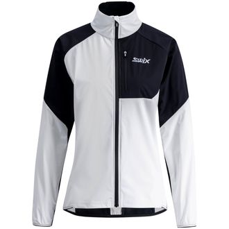 Swix Womens Standard Focus Wind Jacket W, Bright White/Black