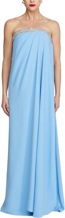 Halston Heritage Fleur Strapless Gown