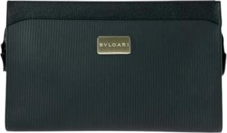 Bulgari Pre-owned Vintage Clutch Bag - Heren - Vintage Clutch - Zwart - ONE Size - Vintage