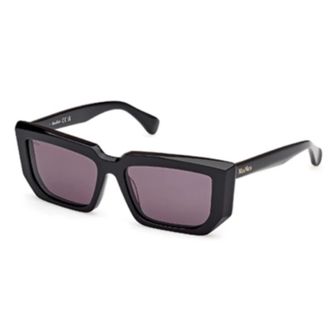 Max Mara Sunglasses, unisex, Black, 54 MM, Rectangular Sunglasses