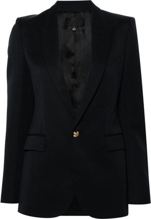 Nili Lotan Anabel blazer - women - Viscose/Virgin Wool/Cotton - 2 - Blue