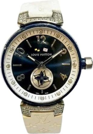 Louis Vuitton Pre-owned Watches, female, Blue, Size: ONE SIZE Pre-owned Stainless Steel watches
