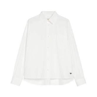 Max Mara Dames, Blouses & Shirts, Wit, Maat: S Katoen
