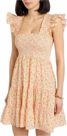 Rixo Sidney Dress In Katie Floral Cream