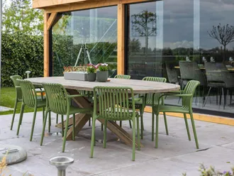 Rough Country Rustic Furniture ROUGH-Y Ellips dining tuintafel 280x130cm