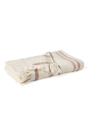 Coyuchi Bonita Organic Cotton Throw Blanket in Undyed W/Praline at Nordstrom