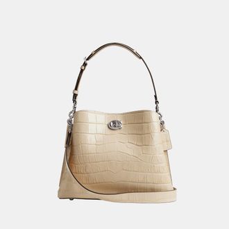 Coach Womens Willow Shoulder Bag - White Leather - One Size