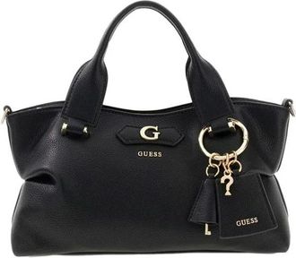 Guess Suzy Mini 3 Comp Satchel - Dames - Handtassen - Zwart - ONE Size - Tassen