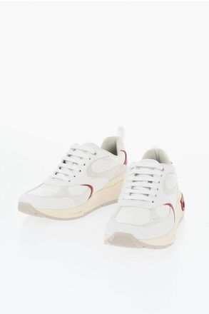 Ferragamo Leather Sneakers COSIMINA with Logo Sole size 42,5