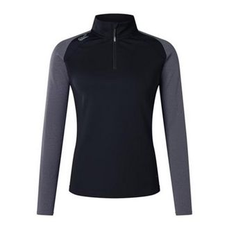 Canterbury Of New Zealand Dames Elite Quarter Zip Basislaag Top (Zwart/Magnaat Marl)