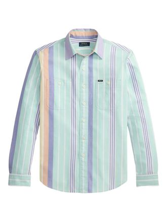 Polo Ralph Lauren striped-detail shirt - Green