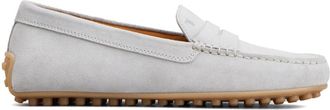 Tod's Gommino penny-slot suede loafers - women - Leather - 39.5 - Grey