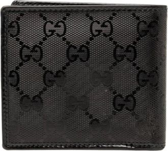 Gucci Pre-owned Wallets, female, Black, Size: ONE SIZE Pre-owned Coated Canvas Wallet