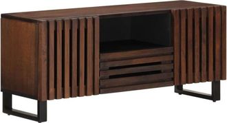 vidaXL TV Cabinet Brown 100x34x46 cm Solid Wood Mango vidaXL