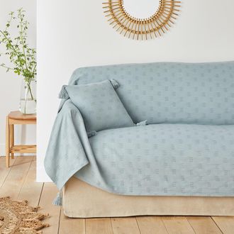 La Redoute Interieurs Effen plaid in katoen, Nado