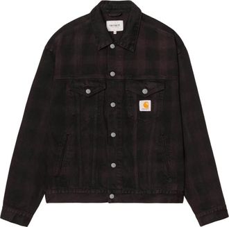 Carhartt Work in Progress Everson Trucker Jacket - Heren - Zomerjassen - Zwart - L - Katoen - Jassen